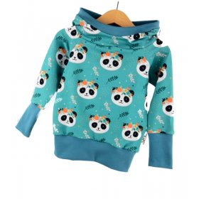 Hoodie Panda petrol