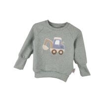 Pullover Bagger blau-Patch mint