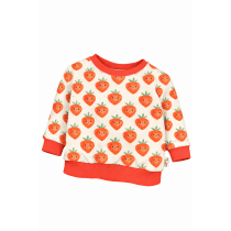 Pullover Feinripp Erdbeere