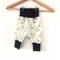 Pumphose Elefanten schwarz/weiss 50-62