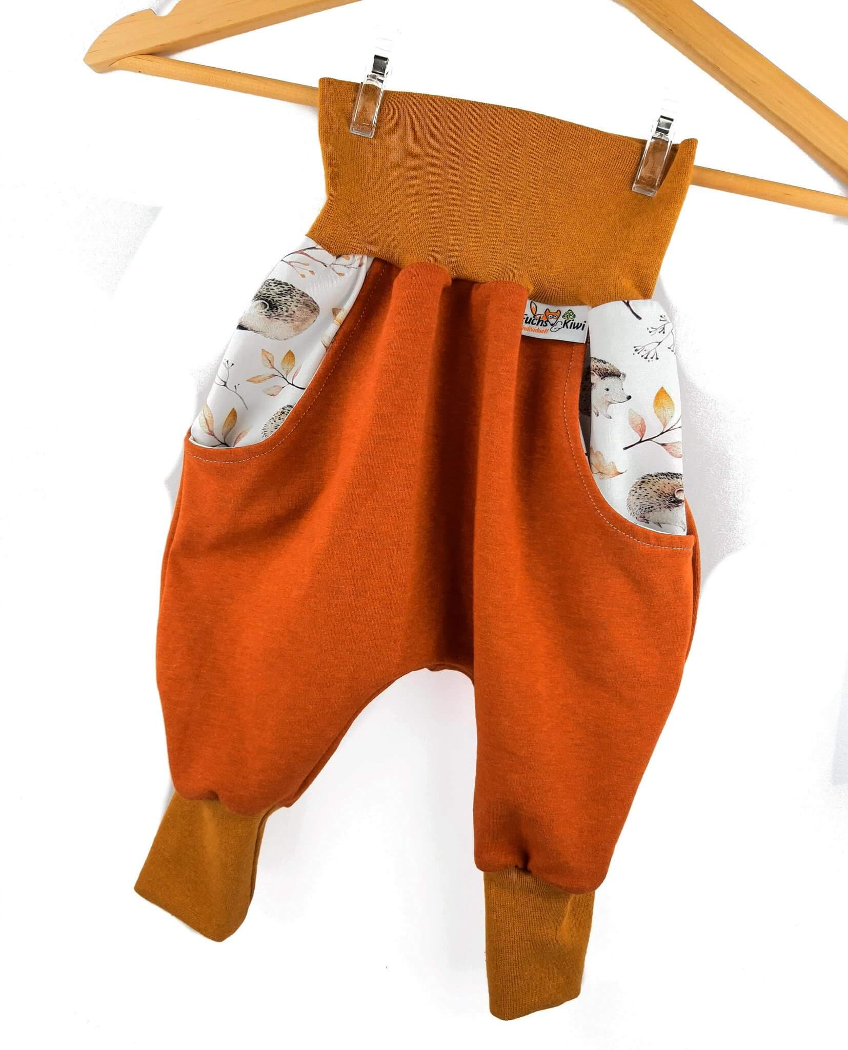 Individuell Sweat Pumphose rost mit Herbstigel rost
