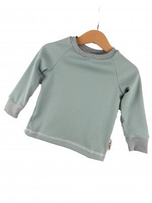 Langarmshirt Feinripp mint 134/140