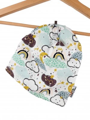 Beanie Glitzer Wolken 44-46