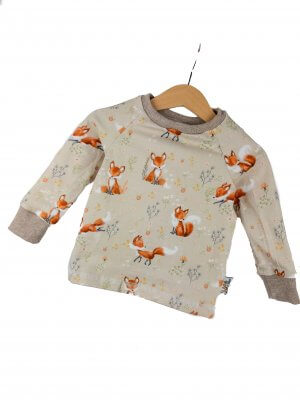 Langarmshirt Fuchsi creme