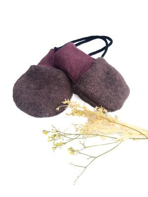Walkhandschuhe flieder meliert