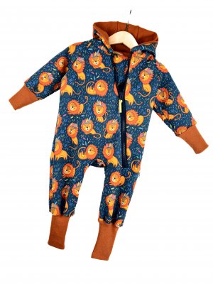 Softshelloverall Softshell Löwe blau 92/98