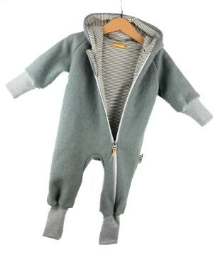 Walkoverall Walk mint mit Streifen salbei 80/86