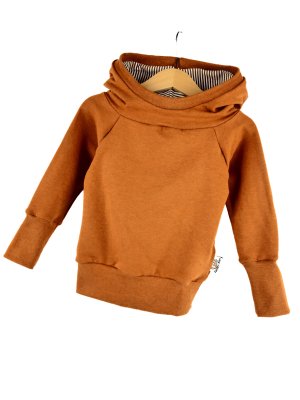 Hoodie Streifen karamell
