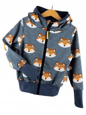 Sweatjacke Fuchsi blau