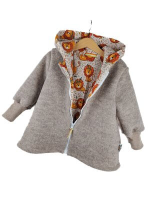 Walkmantel sand meliert mit Löwe sand