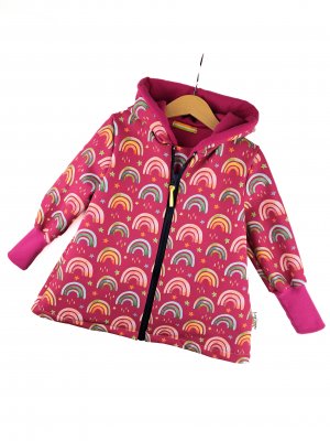 Softshellmantel Regenbogen beere