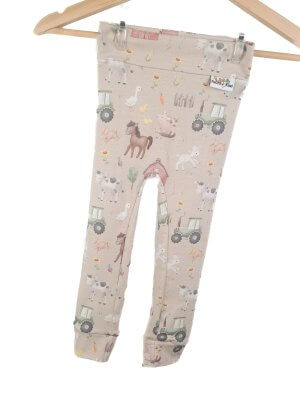 Leggings Bauernhof sand 62/68