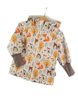 Softshelljacke Waldtiere creme