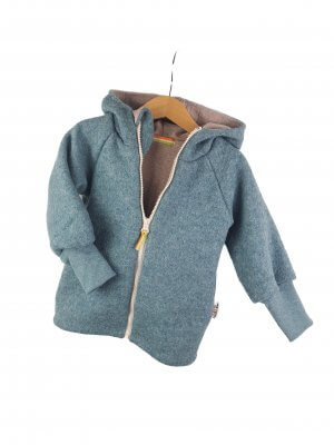 Walkjacke mint meliert mit sand meliert