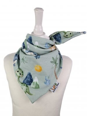 Halstuch zum Binden Dinoland mint