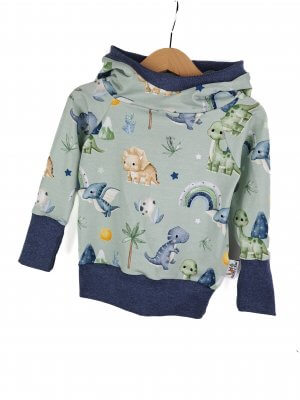 Hoodie Dinoland mint