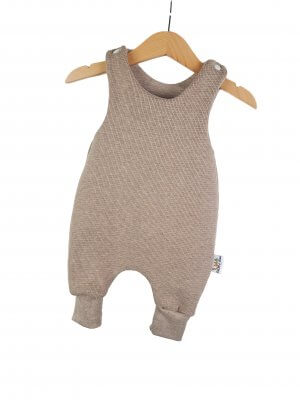 Strampler Waffeljersey sand meliert