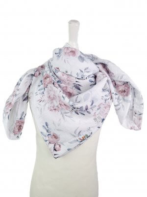 Tuch zum Binden Musselin Blumentraum