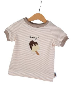 T-Shirt Eis-Patch sand