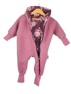 Walkoverall Walk altrosa mit Lovely Flowers 98/104