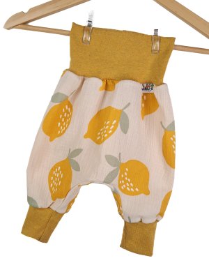 Pumphose Musselin Zitronentraum 68/74