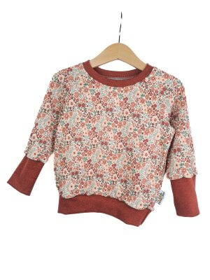 Pullover Feinripp Blumentraum