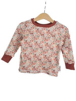 Langarmshirt Feinripp Blumentraum