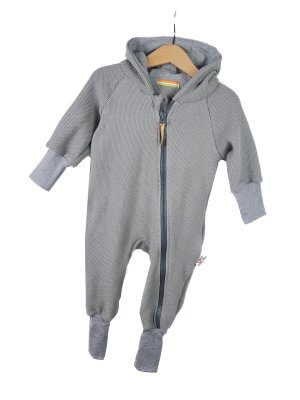 Sweatoverall Grobstrick grau 98/104