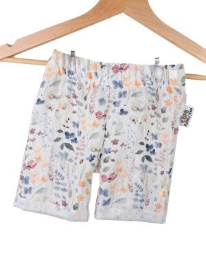 Kurze Shorts Musselin Sommerblumen