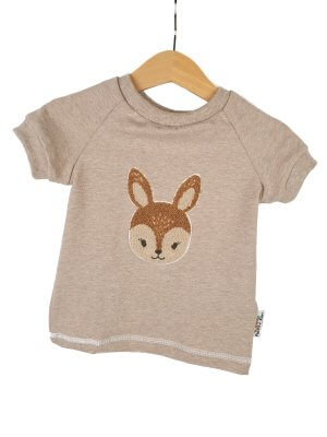 T-Shirt Reh-Patch sand 74/80