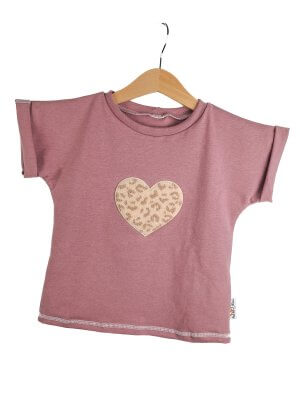 Shirty Leo Herz-Patch rosa 86/92 