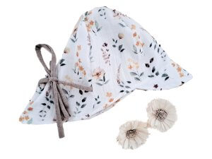 Sommerhut Musselin Streublumen M