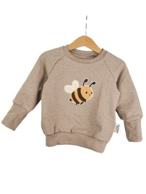 Pullover Biene-Patch sand