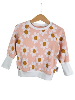 Pullover Feinripp Gänseblümchen 86/92