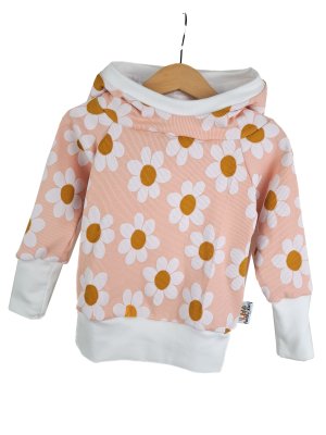 Hoodie Feinripp Gänseblümchen 86/92