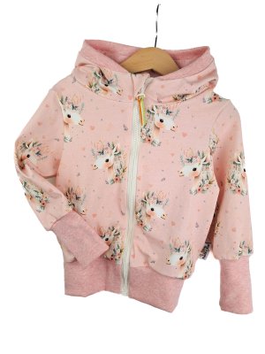 Sweatjacke Einhorntraum rosa 86/92