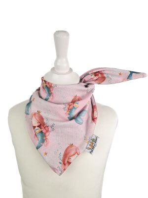 Halstuch zum Binden Meerjungfrauen rosa