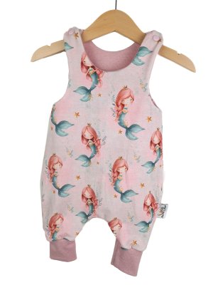 Strampler Meerjungfrauen rosa 62