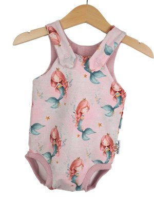 Sommerstrampler Meerjungfrauen rosa 74/80