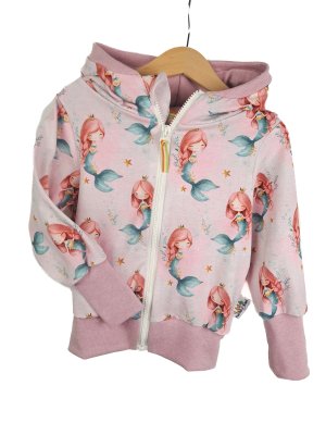 Sweatjacke Meerjungfrauen rosa 86/92