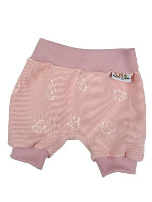 T-Shirt Waffel Elefanten rosa 74/80