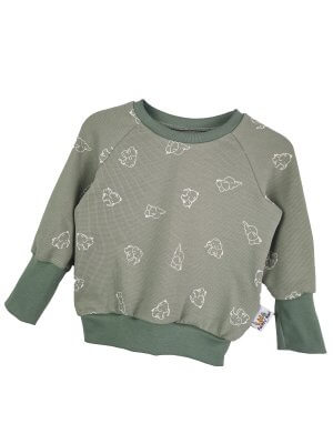 Pullover Waffel Elefanten altmint  86/92