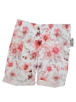 Kurze Shorts Musselin Blumenmeer 86/92
