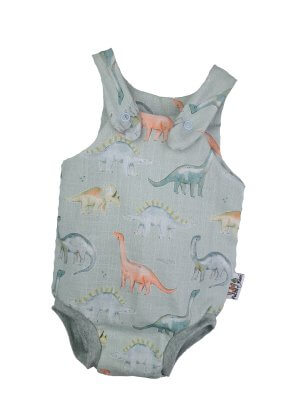 Sommerstrampler Musselin Dinoliebe  74/80