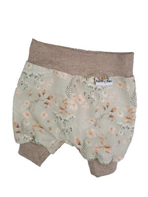 Kurze Hose Musselin Blümchen sand 74/80