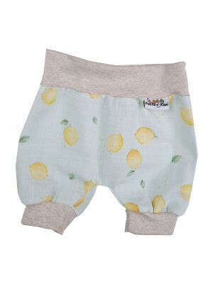 Kurze Hose Musselin Zitronen 86/92