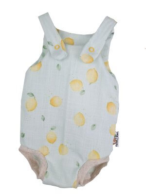 Sommerstrampler Musselin Zitronen  74/80