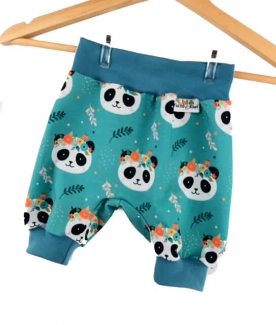 Kurze Hose Panda petrol