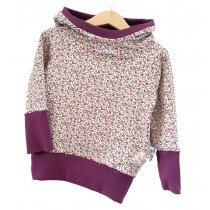 Hoodie Blümchen Flieder