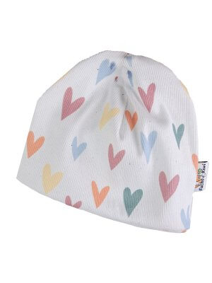 Beanie Feinripp Herzen